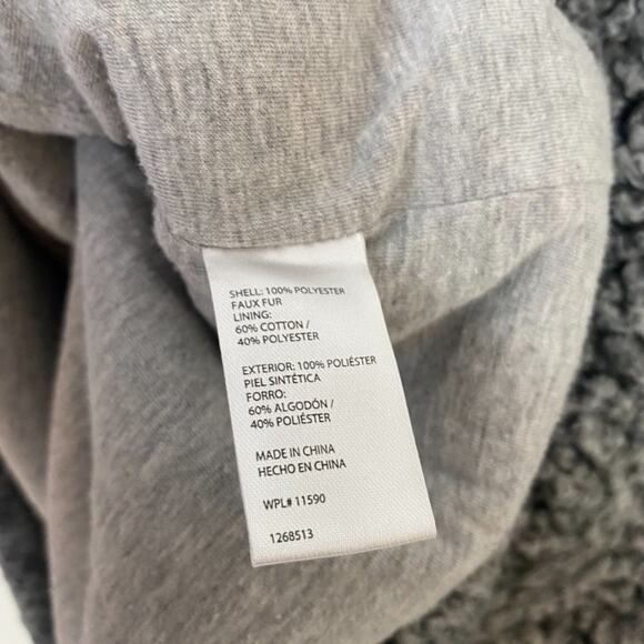 Original Weatherproof Vintage Womens Gray Sherpa 1/4 Zip Pullover Sweater Sz M - Picture 7 of 7